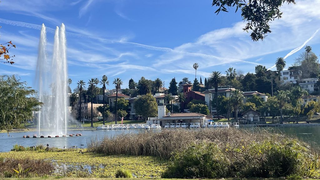 St. Paul’s Commons across Echo Park Lake