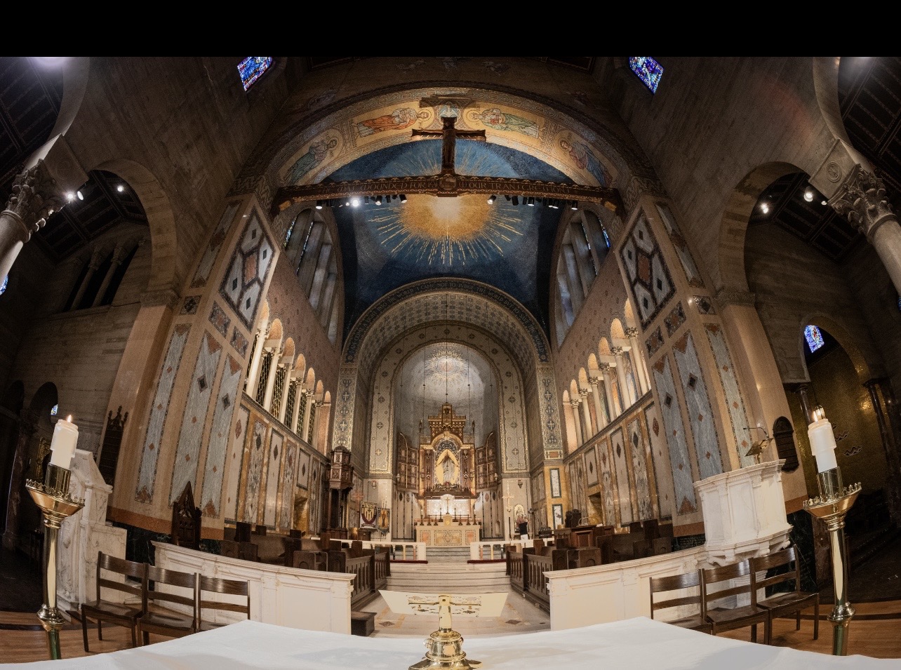 Interior of St. John's Cathedral in Los Angeles