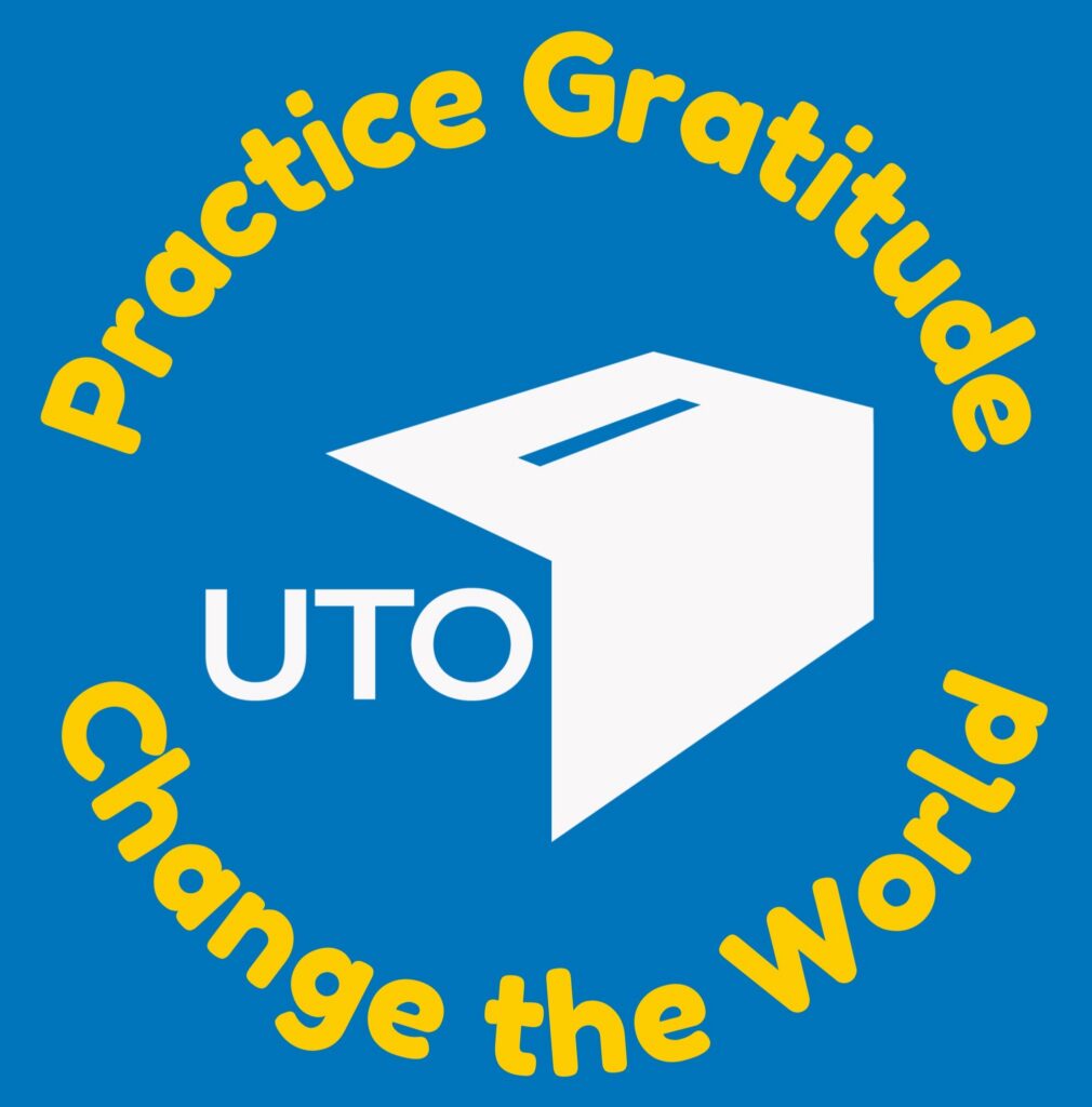 United Thank Offering logo: Practice Gratitude, Change the World